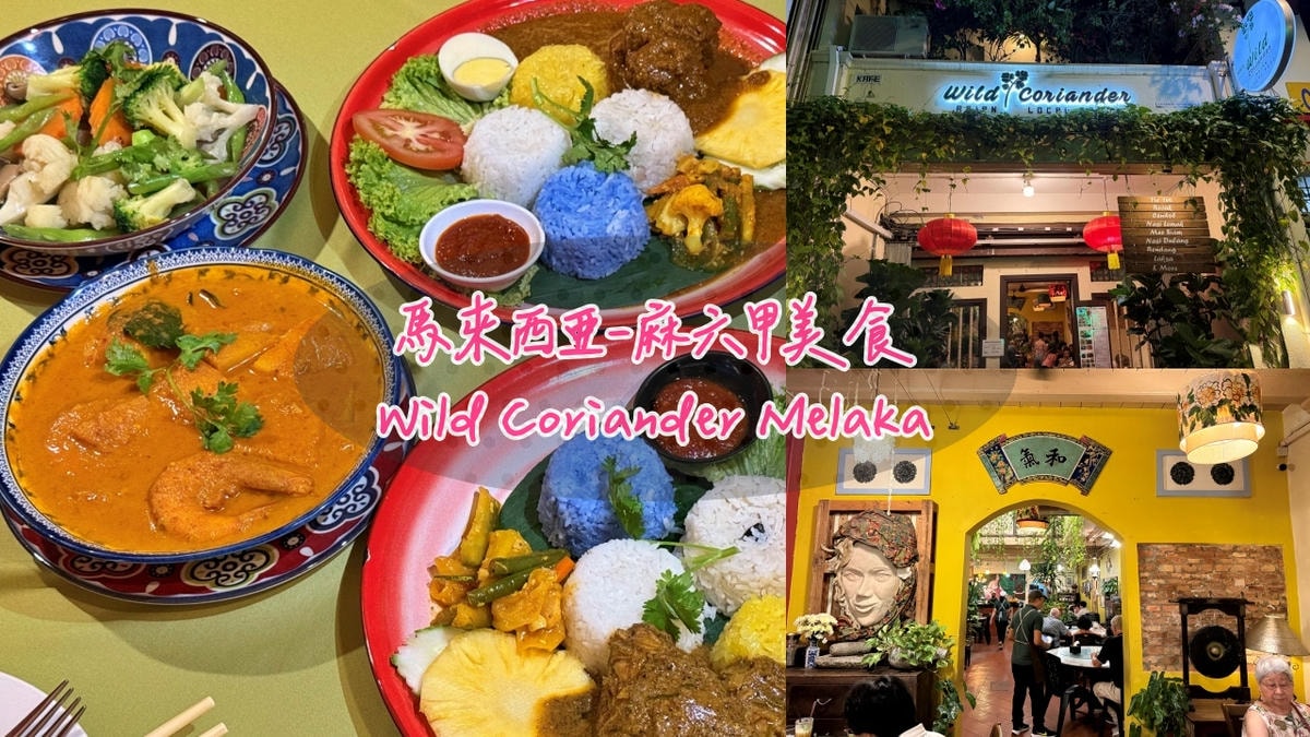 馬來西亞六天五夜|馬六甲美食餐廳Wild Coriander Melaka 娘惹餐推薦 - 第1張圖 馬來西亞六天五夜|馬六甲美食餐廳Wild Coriander Melaka 娘惹餐推薦